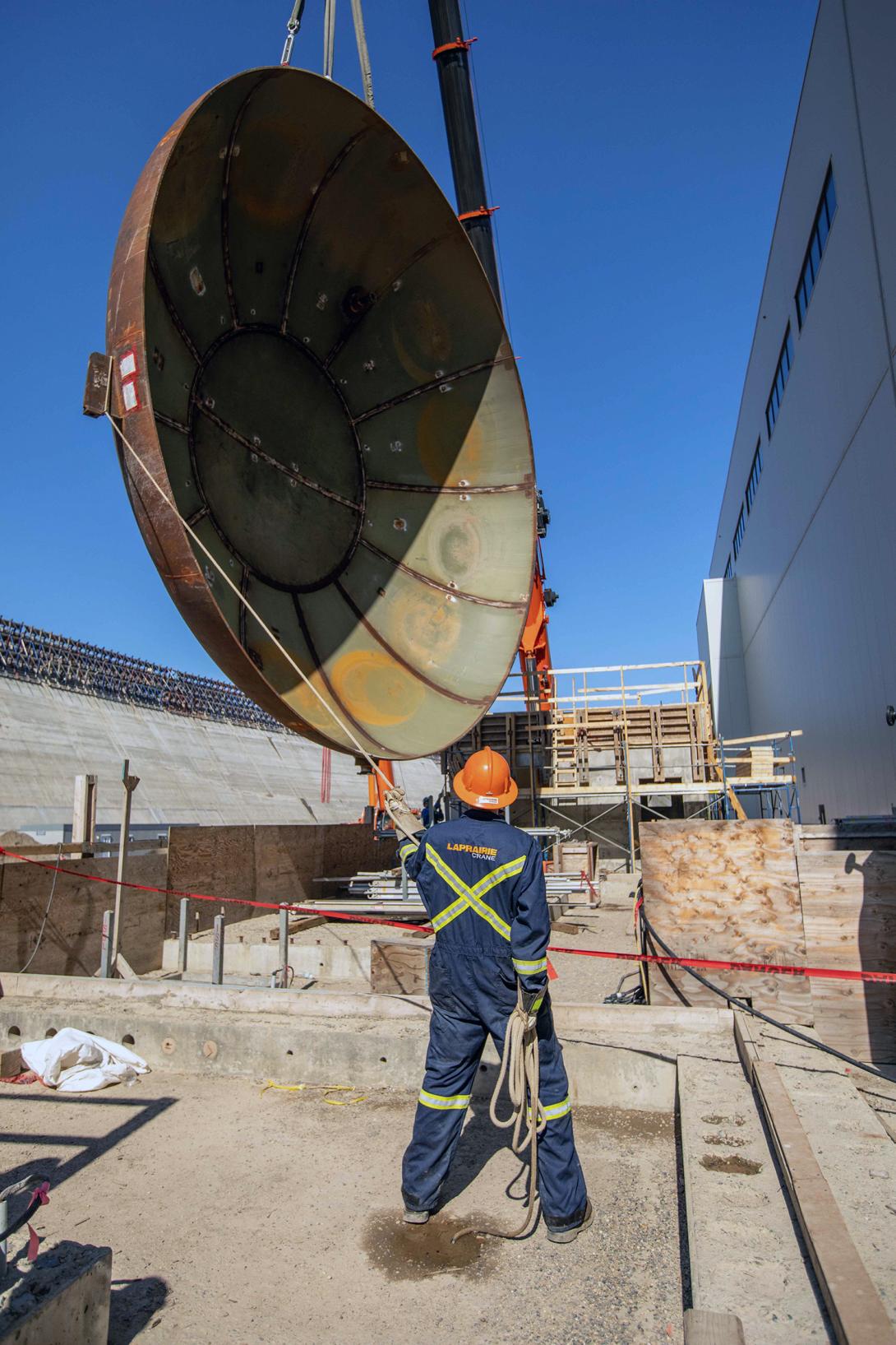 The bulkhead has a 10-metre interior diameter and weighs 27 tonnes. | July 2021