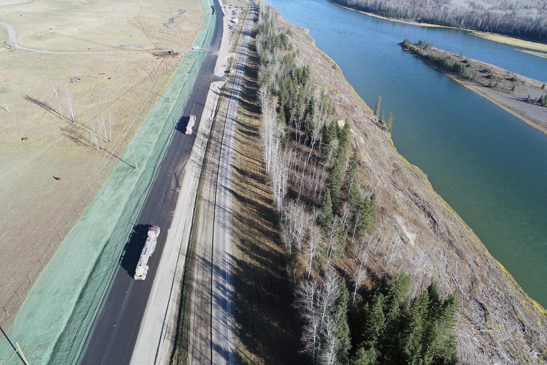 Highway 29 at Farrell Creek East