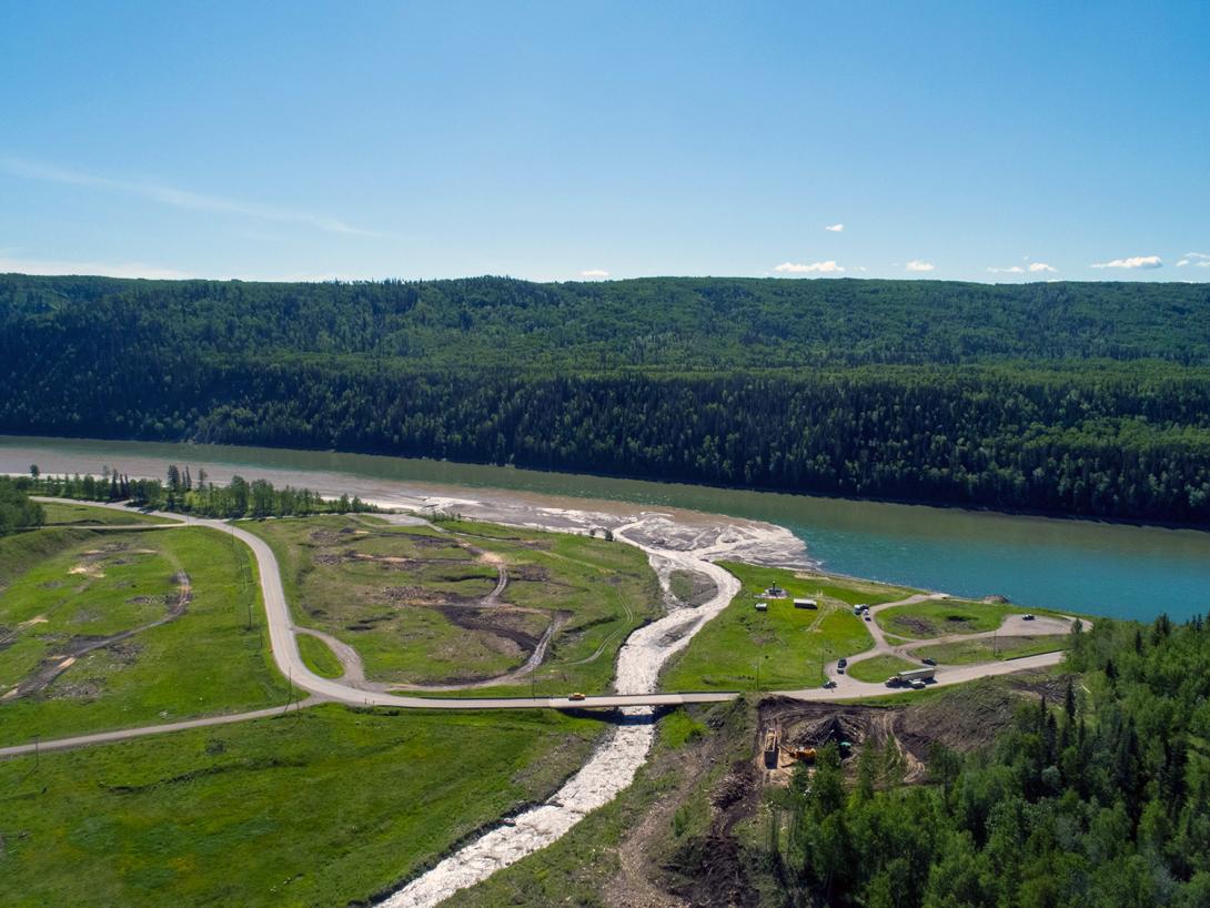 Highway 29 realignment work at Lynx Creek. | June 2020