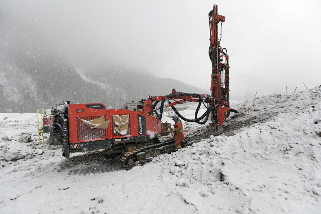 Drilling at West Pine Quarry | November 2017