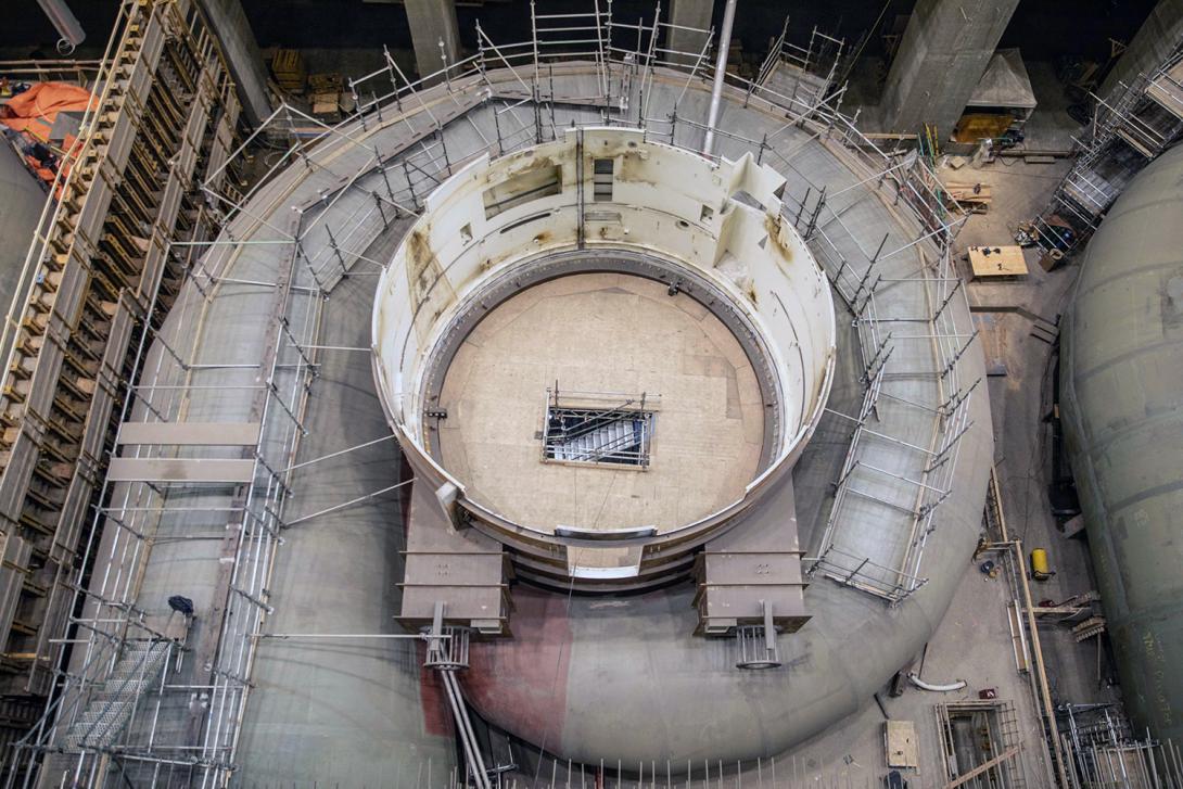 This spiral case is ready for hydrostatic testing. | April 2022