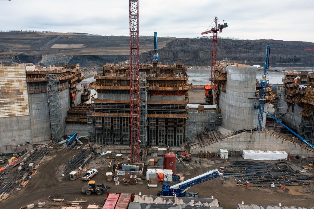 North facing view of the spillways. | May 2022